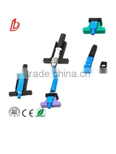 Factory Price Singlemode Quick assembly SC/UPC fiber Optical Fast connector for FTTH field