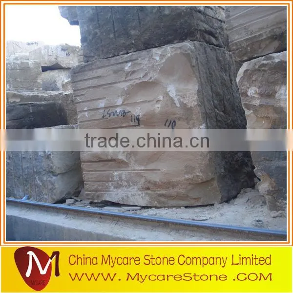 Polished sandstone paving