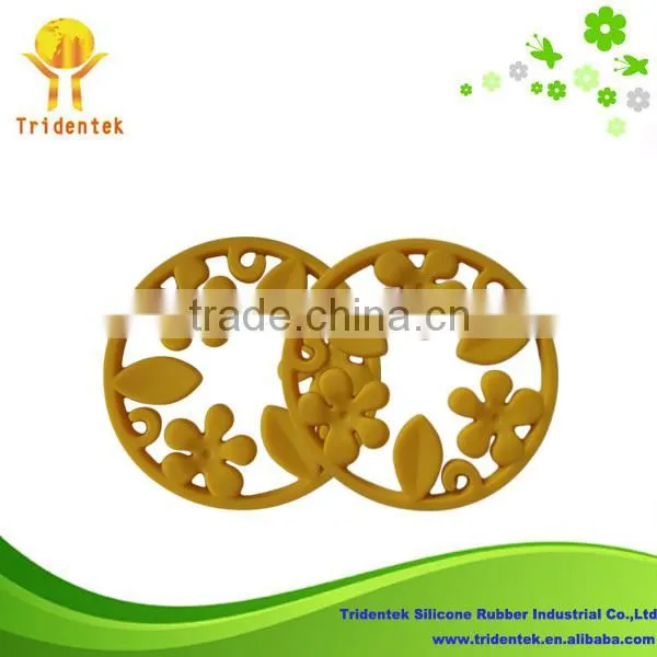 Colorful Food Grade Homely Table Decoration Silicone Hot Mat Manufacturer
