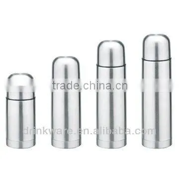 double wall stainless steel color vacuum flask in bullet type (350ml,500ml,750ml,1000ml)
