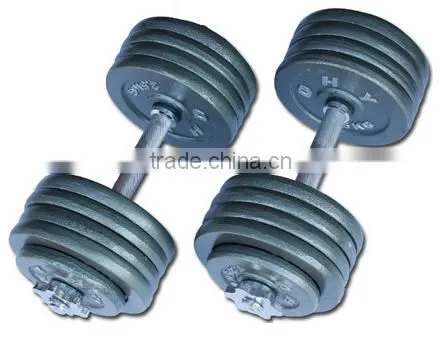 Dumbbells with hammer tone paint