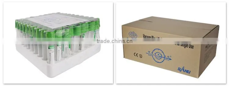 China manufacturer medical disposable vacuum blood collection tube