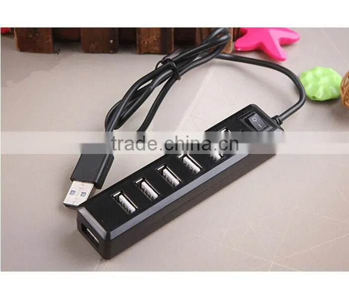 7 Port USB 2.0 hub High Speed USB Powered Hub Adapter For Desktop PC Laptop Mac Book