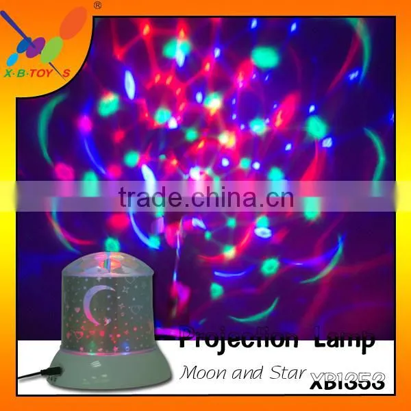 New LED Colorful Rotating Projection Night Light Beautiful Projector Lamp