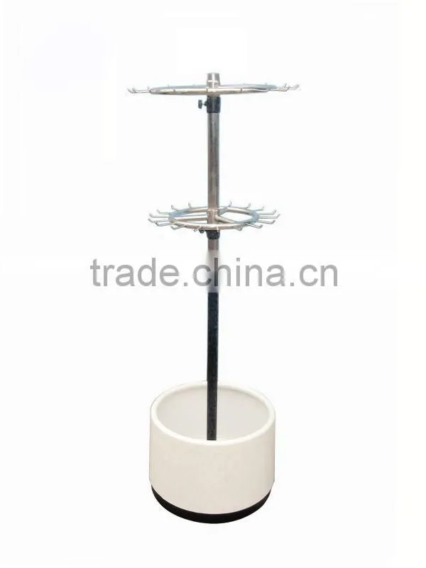 metal belt and tie dispaly rack HSX-GR0030 iron belt rack / floor belt display