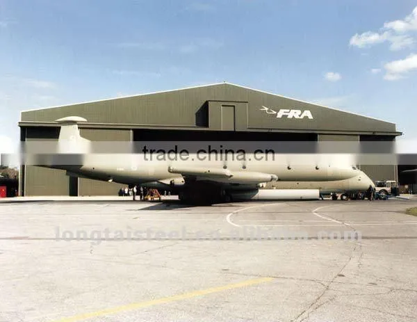 prefabricated metal airplane hangar