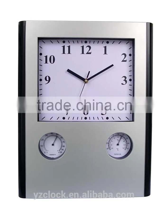 2014 NEW YINGZI CLOCK Big Size Weather Station Wall Clock With Temperature YZ-8991