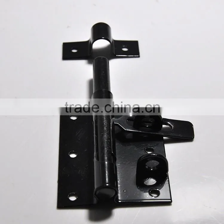 black finished wooden frame window latch for a safe environment