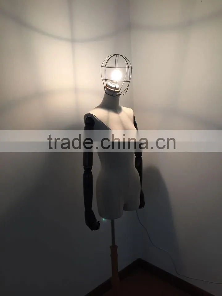 Fiberglass with fabric cloth light up mannequin sex doll