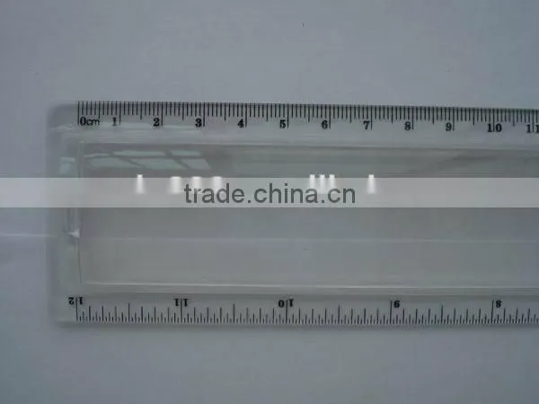 custom 30cm straight clear plastic ruler