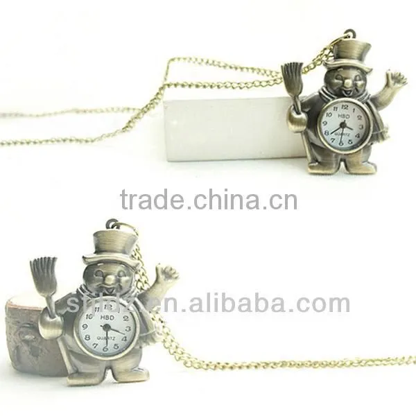 New design Bronze chain gift watch with Christmas watch