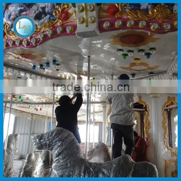 Christmas park kids amusement rides carousel horses sale/merry go round for sale