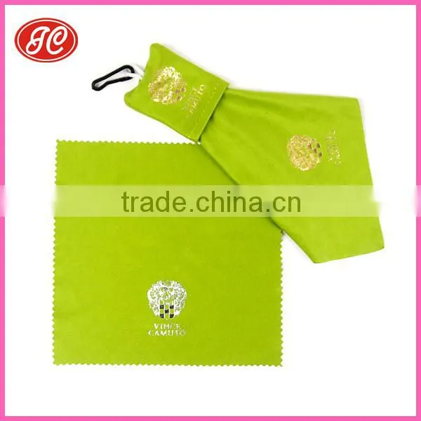 Classic Hot Stamp Printed Microfiber Key Chain For Eyeglasses/Mobile