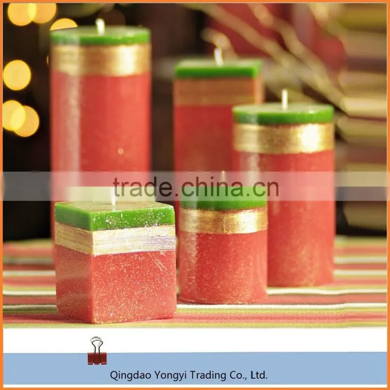 home decoration, scented square pillar candle
