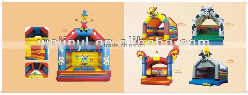 The inflatable cartoon bouncy castle commerical/used bouncy castle blower