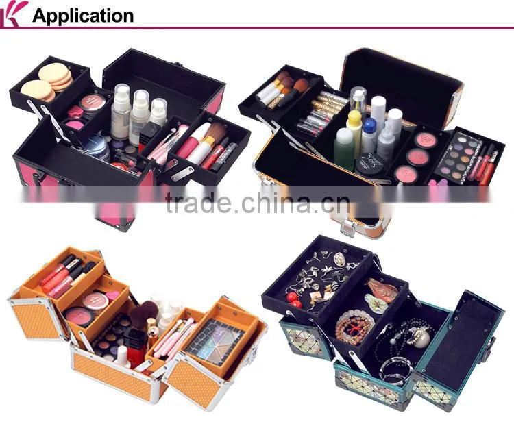 Factory Price New Design Multi-Functional Custom Logo Pvc Cheap Makeup Vanity Cases