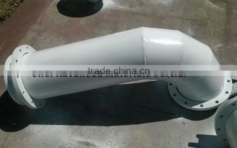 Ceramic lined wear resistant steel pipe, ceramic lined elbow