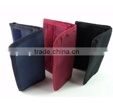 Mens Ladies Boys New polyester Velcro Wallet Pouch