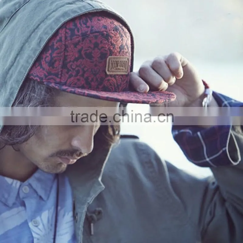 Custom Embroidery Waterproof Waxed Canvas Baseball Cap