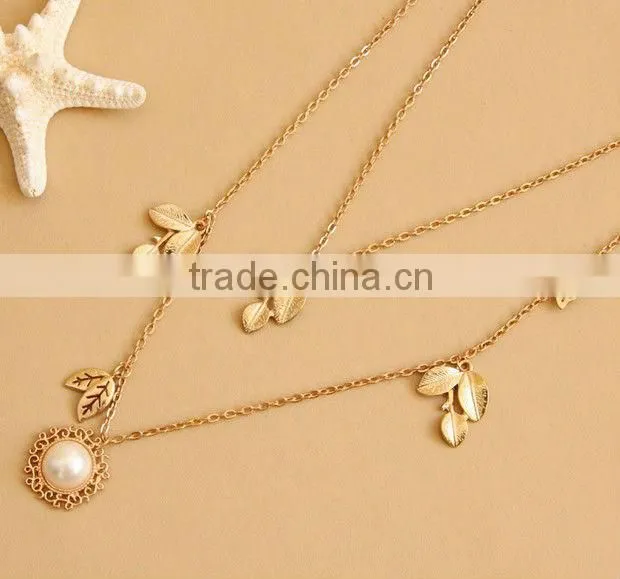 MYLOVE pearl korean style chain fashion coat chain sweaterchain MLSC-18
