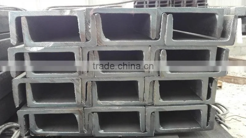 Q235B Hot rolled mild steel U channel sizes and Cold bending Steel C Channel prices 9M/12M 100*48