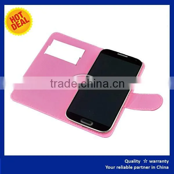 Transparent window mobile phone leather case for lenovo phab plus