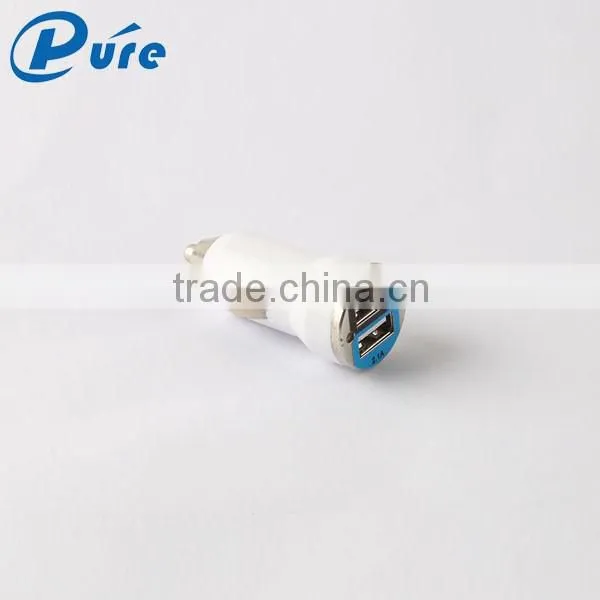 Factory low price cell phone car charger 2 usb port car charger in car