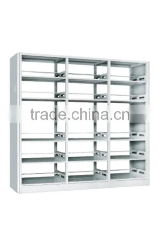 Steel Metal Library Furniture Bookcase With Adjustable BookShelves For Book Strorage