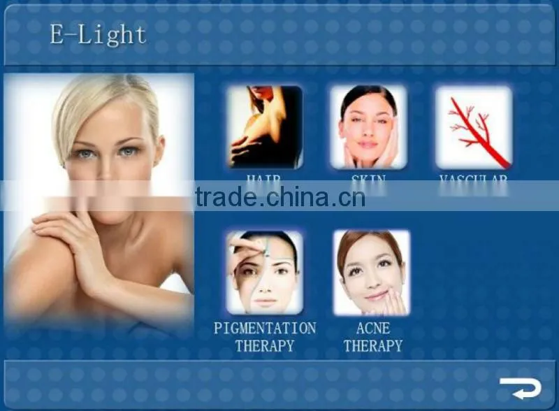 Salon Top best effective 2 in 1 e-light(ipl rf)beauty apparatus with CE/TUV certificates