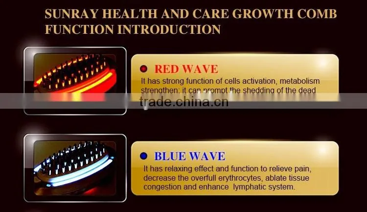 china supplier hair loss treatment machine hair care comb