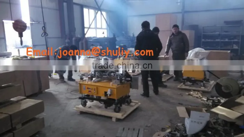 2015 with ISO conveient india wall plastering machine