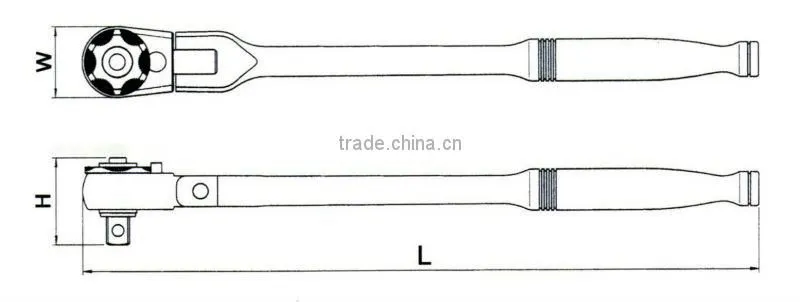 O-Angle (Gearless) Flexible Ratchet Handle Wrench