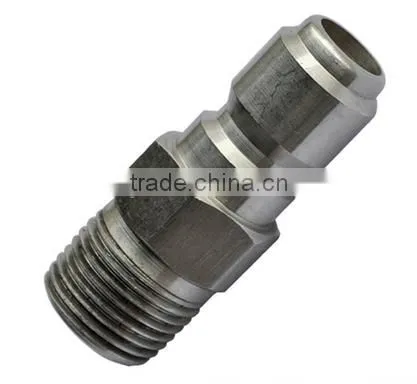 Stainless Steel, Quick Disconnect Plug and Male NPT Thread