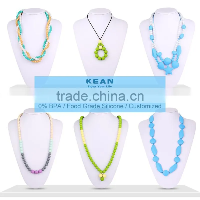 100% Non-Toxic Handmade Cool Jewellery Teething Necklace For Babies