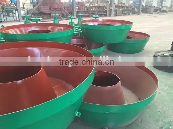 HUAHONG new model wet pan mill for gold,silver,copper,lead,zinc ore with use and maintance methods
