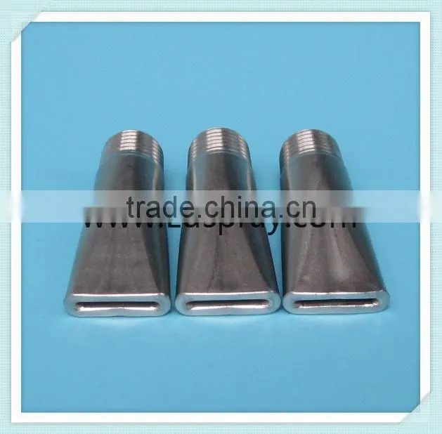 One piece notch SS Stainless steel compressed air spray water nozzle