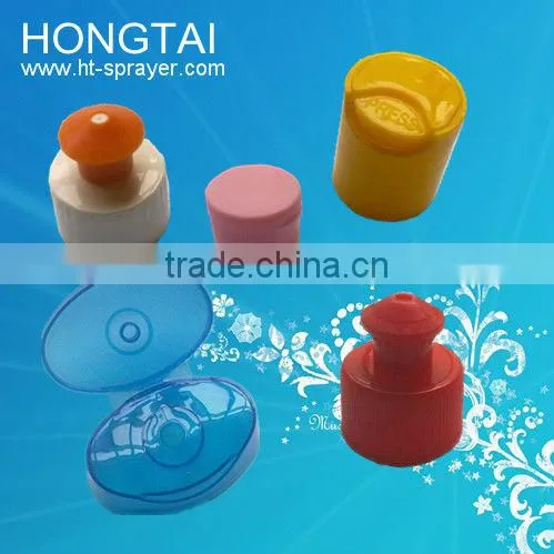 28/410 plastic flip screw top cap for shampoo bottle,, mushroom plastic flip top cap