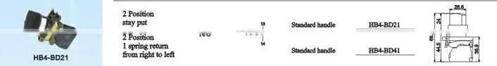 HEIGHT PUSH BUTTON SWITCH /LATCHING PUSH BUTTON SWITCH HB4-BD21 WITH HIGH QUALITY