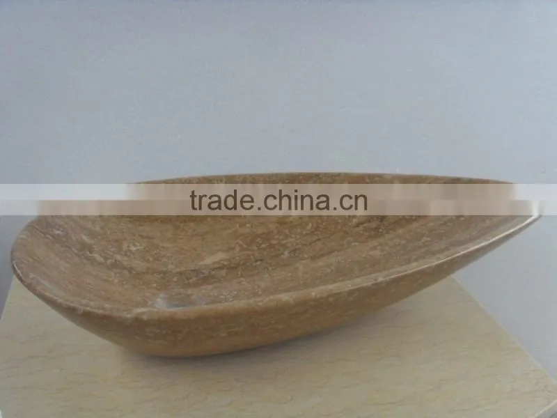 High quality oval shape marble bathroom sink for sale