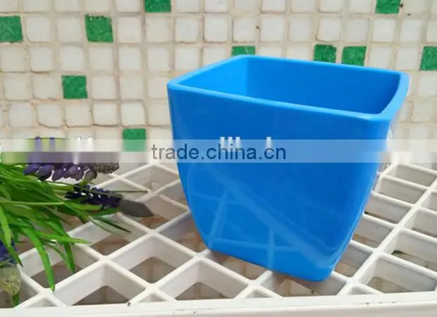 Wholesale cheap bright colors rectangular flower pot