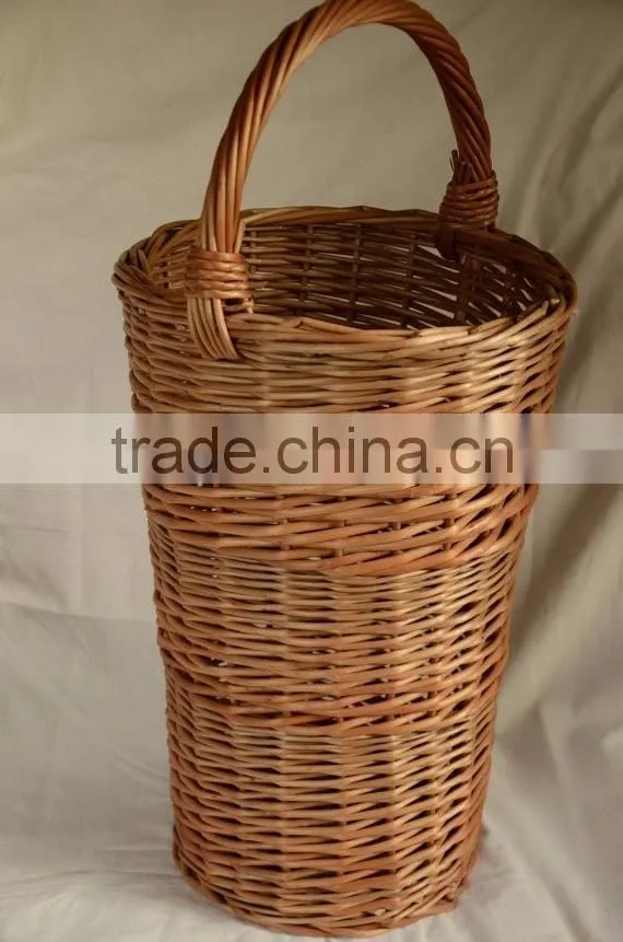 Wicker Umbrella Stand, Wicker Basket for Umbrellas, Handwoven Umbrella Stand, Willow Woven Umbrella Stand
