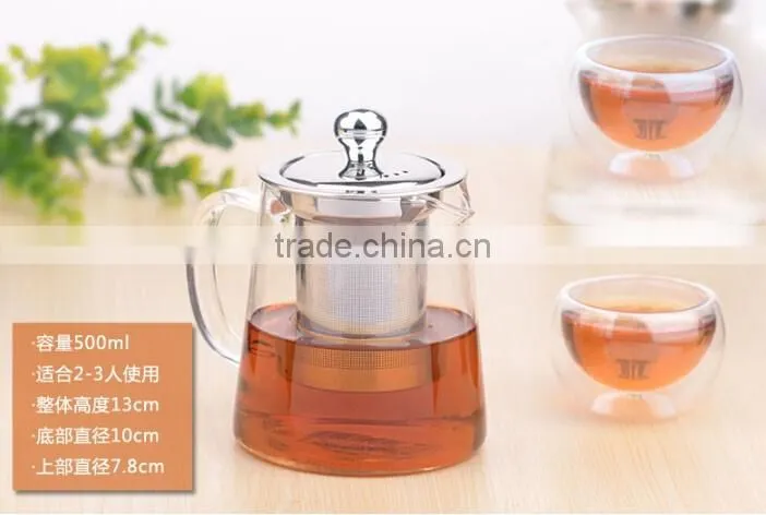 26oz/750ml Borosilicate Ultralight High Heat Resistance Teapots for Flower Tea and Loose Leaf Tea Pot