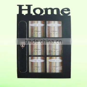 home 6 openings Photo Frame with cutting words