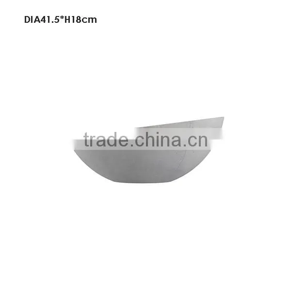 Oval shape marble finish western cement or concrete bathroom sink