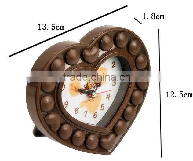 Supply creative fashion Love chocolate alarm clock