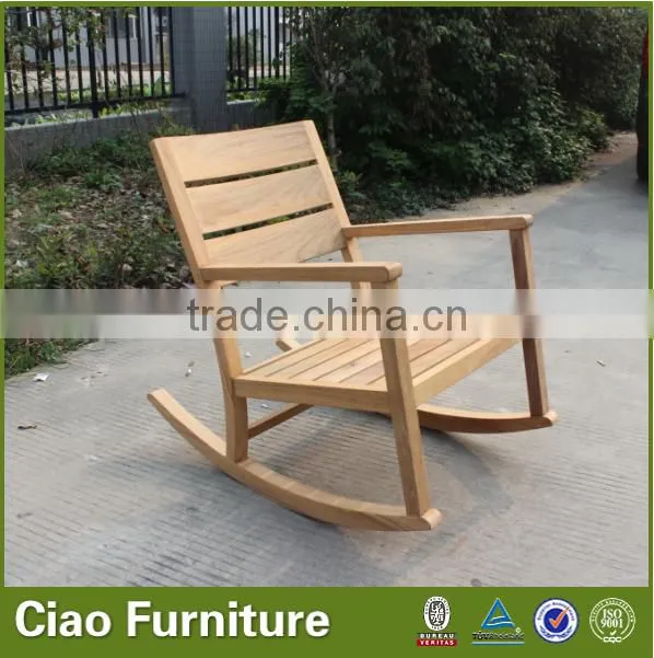 Garden teak furniture wooden rocking chair for sale