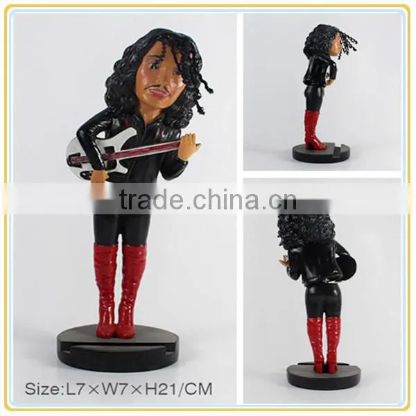 Happy decorative musician figurines