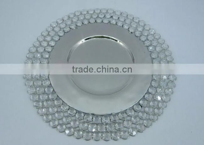 golden stylish indian centerpiece charger plate