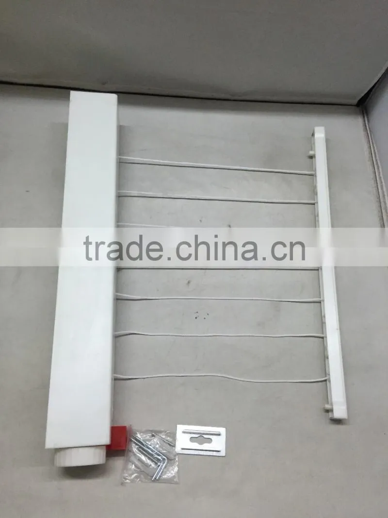 5/6/7lines Wall Mounted housekeeping Retractable Clothesline
