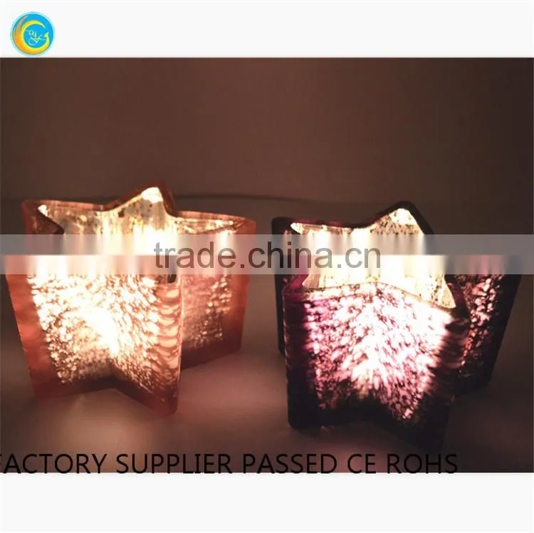 Glass mosaic candlestick